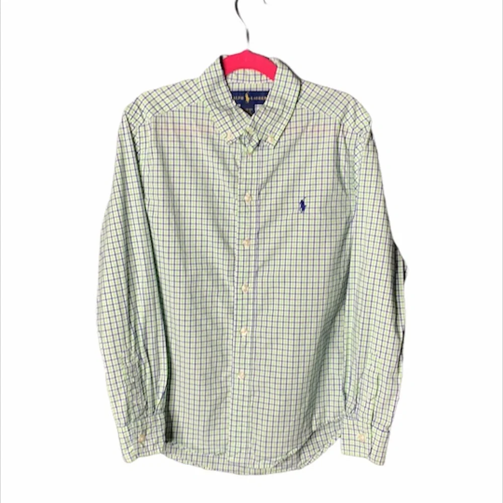 3 Ralph Lauren Boys‎ button down plaid shirts